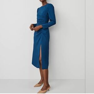 New with tags!! Ann Taylor Teal Long Sleeve Dress